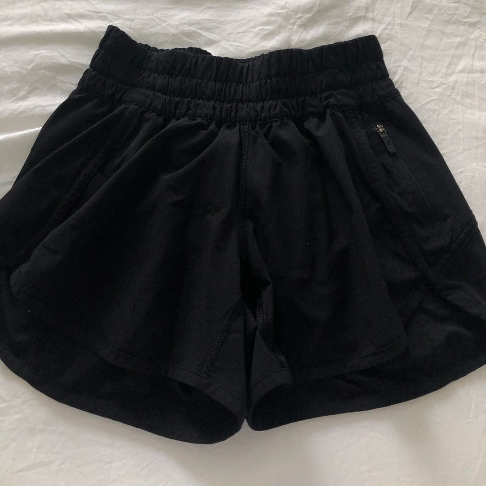 black Lululemon shorts